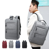 Men's Business Backpack USB Charge Laptop Backpack Waterproof Travel