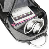 Men's Multifunctional USB Charging Notebook Bag 15.6 Inch Waterproof Backpack