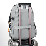 Men's Lightweight Laptop Bag USB Business Travel Backpack