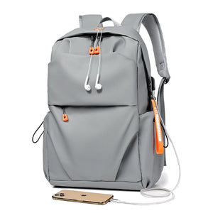 Men's Lightweight Laptop Bag USB Business Travel Backpack