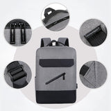 Men's USB Charging Laptop Backpack Large Capacity Waterproof Rucksack