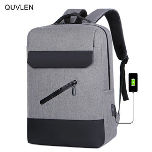 Men's USB Charging Laptop Backpack Large Capacity Waterproof Rucksack