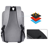 Men's USB Charging Laptop Backpack Large Capacity Waterproof Rucksack