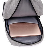 Men's Backpack School Business Laptop USB Charging Bagpack