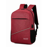 Men's Backpack School Business Laptop USB Charging Bagpack