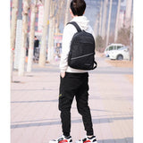 Men's Backpack School Business Laptop USB Charging Bagpack