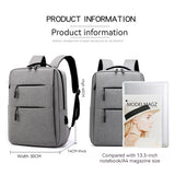 Men's Multi-Compartment Backpack for Travel Business Oxford Bag