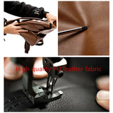 Men's Vintage PU Leather Backpack Anti Theft Waterproof Laptop Bag
