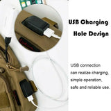 Men's Tactical Chest Pack Shoulder Bag Hiking Travel Crossbody Bag