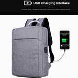 Men's Backpack Travel Business Trip Laptop USB Charging Interface Outside Bag
