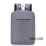 Men's Backpack Travel Business Trip Laptop USB Charging Interface Outside Bag