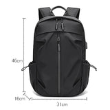 Men's USB Business Backpack Waterproof Laptop Rucksack