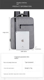 Men's USB Charging Backpack Waterproof Rucksack