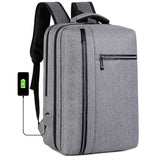 Men's USB Charging Backpack Waterproof Rucksack