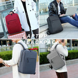 Men's 15.6 Inch Laptop Backpack USB Charging School Travel Daypack