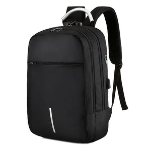 Men's 15.6 Inch Laptop Backpack USB Charging Large School Travel Daypack