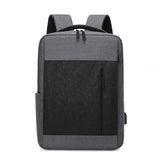 Men's USB Business Backpack Waterproof Rucksack Laptop Bagpack