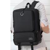 Men's Waterproof USB Charging Travel School Backpack 15.6 Inch Laptop Backpack