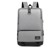 Men's Waterproof USB Charging Travel School Backpack 15.6 Inch Laptop Backpack