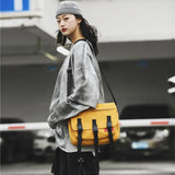 Men's Messenger Bag Waterproof Nylon Travel Hip Hop Streetwear Shoulder Bag