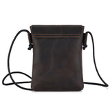 Vintage Crazy Horse Leather Men's Crossbody Bag