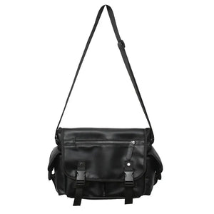 Men's Business Commuting Messenger Bag PU Leather Handbag