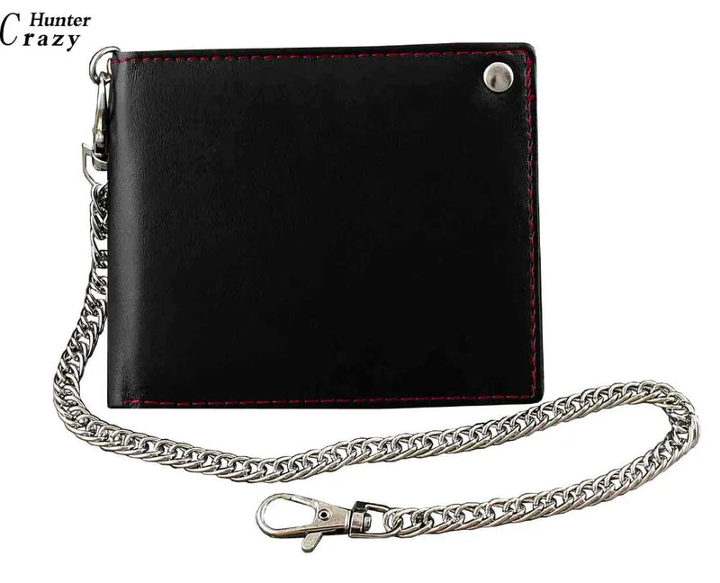 Men's Casual Slim Chain Wallet Billfold