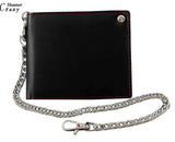 Men's Casual Slim Chain Wallet Billfold