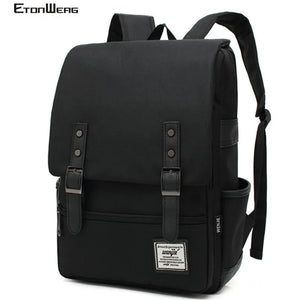 Canvas School Backpack for Teenage Girl Boy Bookbag Casual Laptop Bag Pack