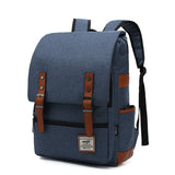 Canvas School Backpack for Teenage Girl Boy Bookbag Casual Laptop Bag Pack