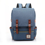 Canvas School Backpack for Teenage Girl Boy Bookbag Casual Laptop Bag Pack