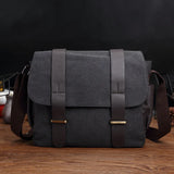Men's Canvas Messenger Bag Vintage Shoulder Crossbody Laptop Bag