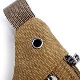 Men's Sports Bag Canvas Waist Fanny Pouch Crossbody Banana Bag