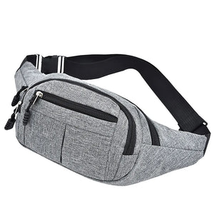 Men's Waterproof Outdoor Sports Waist Bag Canvas Pouch