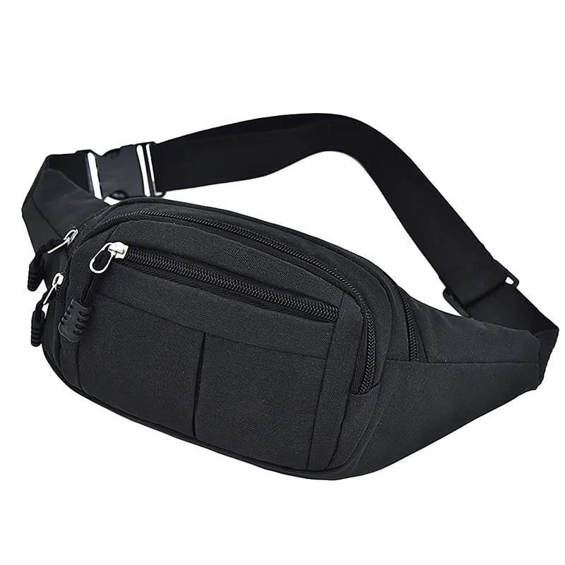 Men's Waterproof Outdoor Sports Waist Bag Canvas Pouch
