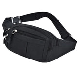 Men's Outdoor Waterproof Sports Bag Canvas Waist Crossbody Banana Bag