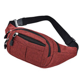 Men's Waterproof Outdoor Sports Waist Bag Canvas Pouch