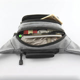 Men's Outdoor Waterproof Sports Bag Canvas Waist Crossbody Banana Bag