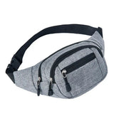Men's Waterproof Outdoor Sports Bag Canvas Waist Fanny Pouch
