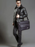Men's Briefcase 15.6 Laptop Bag Large Capacity Business Shoulder Messenger