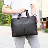 Men's PU Leather Briefcase Business Bag Shoulder Bag Office Handbag