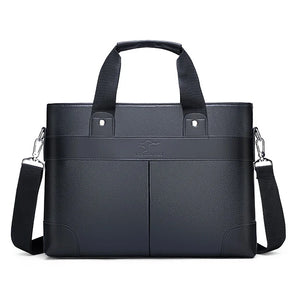 Men's PU Leather Briefcase Business Bag Shoulder Bag Office Handbag