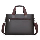 Men's PU Leather Briefcase Business Bag Shoulder Bag Office Handbag