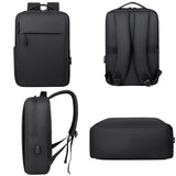 Men's Business Backpack Nylon Laptop 15.6 Inch Waterproof Travel Bag