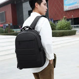 Men's Business Backpack Large-capacity Gray Waterproof Backpack