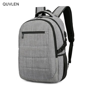 Men's Business Backpack Large-capacity Gray Waterproof Backpack