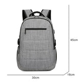 Men's Business Backpack Large-capacity Gray Waterproof Backpack