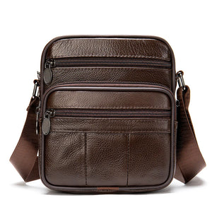 Men's Leather Business Shoulder Bag Crossbody Retro Casual