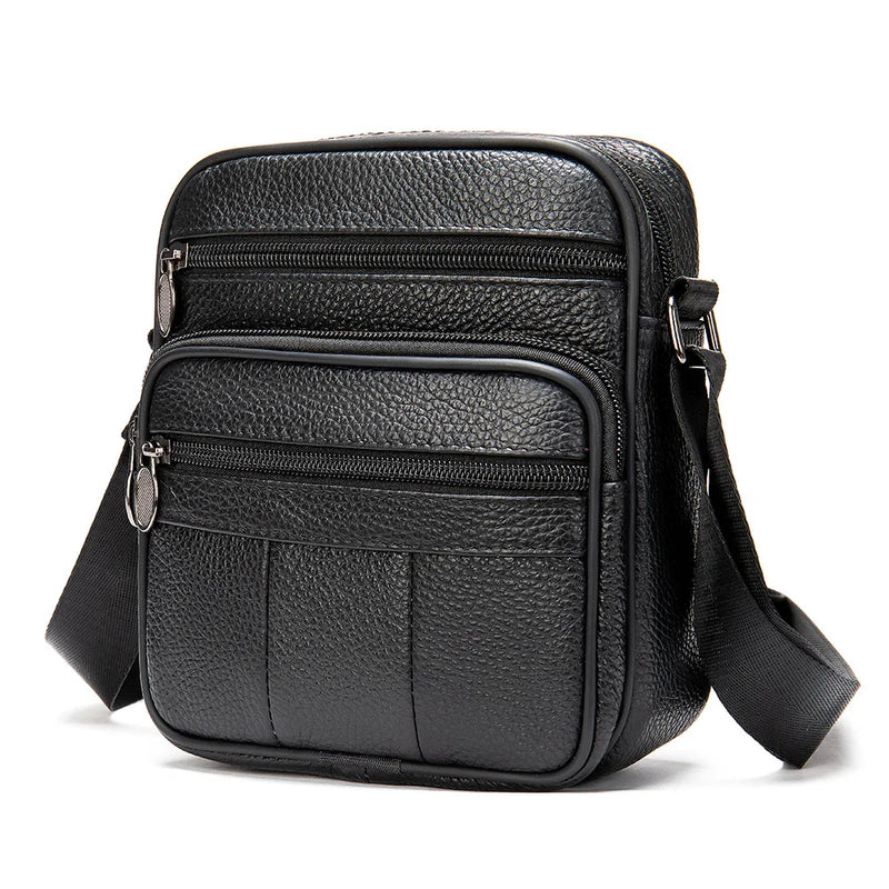 Men's Leather Business Shoulder Bag Crossbody Retro Casual