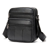Men's Leather Business Shoulder Bag Crossbody Retro Casual